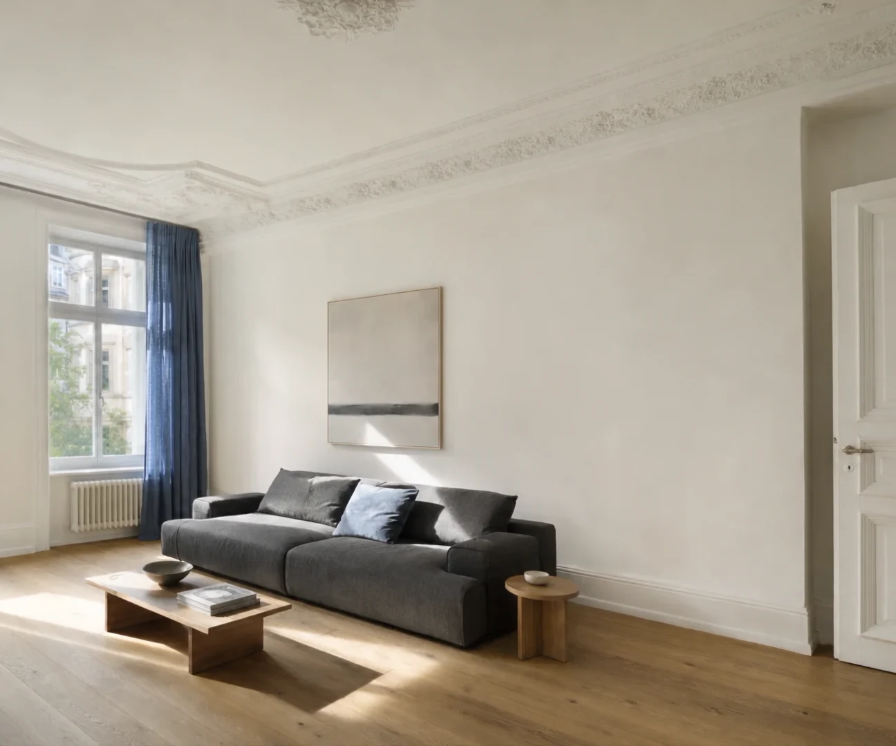 Fertig saniertes Wohnzimmer